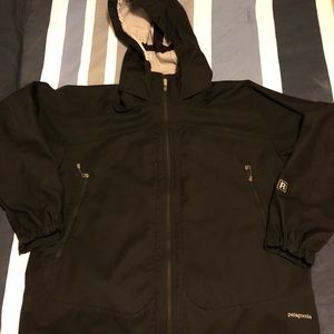 Vintage Black Patagonia Rain Jacket